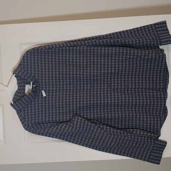 Goodfellow & Co Blue Checked Long Sleeve Button Down Shirt Size M XXL - Picture 1 of 5